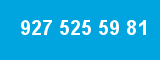 927 525 59 81 927 525 59 81